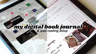 my ipad setup for reading & book journaling ☁️📖🤍 goodnotes app & my digital reading journal