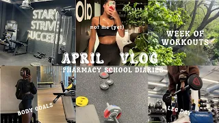 PHARMACY SCHOOL DIARIES ☆ week of workouts, new gym routine, games night, family time, easter break