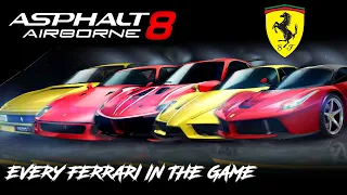 Asphalt 8: Full Ferrari Showcase (Every Car in-game)