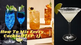 How To Mix Every Cocktail 🍸 Method Mastery 🍹 Epicurious🍹🍷 2021 #01