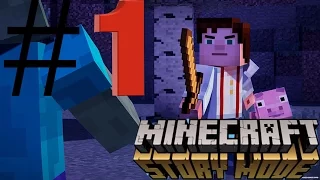 Прохождение Minecraft Story Mode # 1 Начало истории и поиск свинтуса