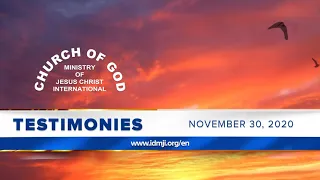 Testimonies - November 30, 2020 - CGMJCI