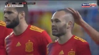 Andres Iniesta's Goal against Costa Rica (5-0) 11.11.2017