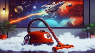 Find sleep with this Vacuum Cleaner sound mixed with relaxing music and a Spaceship sound