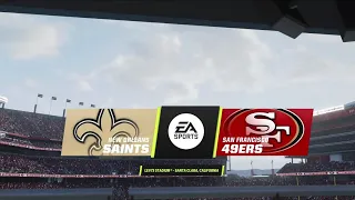 Saints vs 49ers (McCaffrey) Week 12 Simulation (Madden 23 Next Gen)