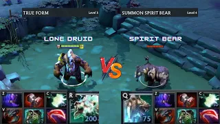 Dota 2 | Lone Druid vs Spirit Bear lvl 30 | Same Full Items