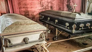 Exploring An Untouched Vintage Abandoned Funeral Home- Complete Embalming Room, Caskets MUST SEE!!!!