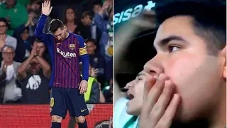 Reacciones al gol de Messi vs Betis / Ovacion en el Villamarin