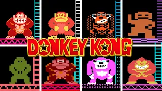 Donkey Kong 🦍🛢️ Versions Comparison 🦍🛢️ Arcade, C64, Atari 2600, MS-DOS, ZX Spectrum, NES and More