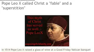 Vatican admits Jesus is Fake