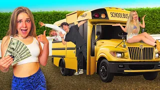 LAST TO LEAVE SCHOOL BUS WINS $20,000! 🍎 | Piper Rockelle