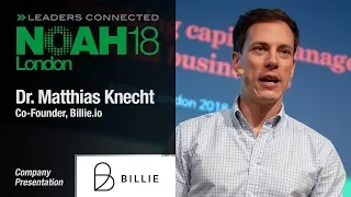 Dr. Matthias Knecht, Billie.io- NOAH18 London