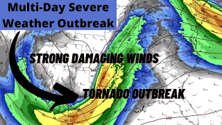 Multi-Day Severe Outbreak - Strong Tornadoes, Destructive Winds & Big Hail!