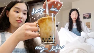 day in my life VLOG: making dalgona coffee boba, self-care, treating myself :’)