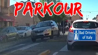 BAD DRIVERS OF ITALY dashcam compilation 06.15 - PARKOUR