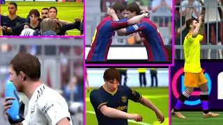 ALL ICONIC MOMENT LEO MESSI CELEBRATIONS IN PES 2021 MOBILE | INCLUDING NEW ONE 🔥 | ICONIC MESSI 💥 |