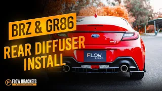 How to Install our Rear Diffuser on the new BRZ & GR86 | Flow Designs