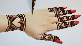 Easy Beautiful Backhand Mehndi design|Mehndi designs|Simple Mehandi design|Mehandi ka design|महेंदी