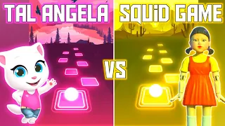 Talking Angela Song vs Squid Game Theme Song | Tiles Hop EDM Rush