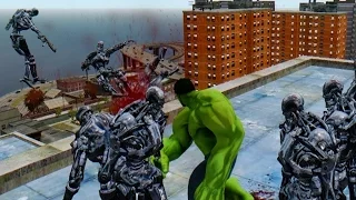 THE INCREDIBLE HULK VS TERMINATOR ARMY - EPIC BATTLE