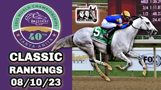 2023 Breeders' Cup Classic Rankings: WHITE ABARRIO Up, CODY'S WISH Down, NEW #1 After Whitney Stakes