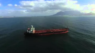 3.5km flight out to a Ship Capetown
