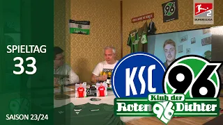 Klub der Roten Dichter - 33. Spieltag: Karlsruhe SC vs. Hannover 96