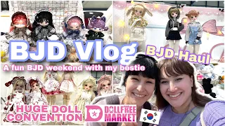[BJD VLOG] Dollfreemarket - HUGE Doll Convention / Haul / Fun BJD weekend with my bestie / Seoul 🇰🇷