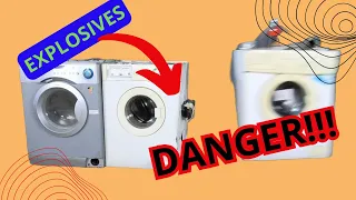 Another way how to destroy washing machines #washingmachine #destruction #fungear