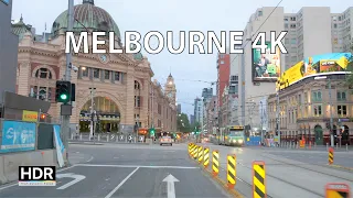 Melbourne 4K - Driving Downtown - Australia