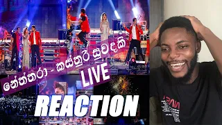 African reaction to Neththara - Kasthuri Suwandaki (Live) - Bathiya & Santhush with Umaria