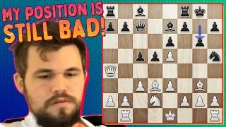 "My position is still bad!" | Magnus Carlsen vs. GM Pepe Cuenca: Banter Blitz Cup Round 2, Game 9