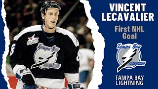 Vincent Lecavalier #8 (Tampa Bay Lightning) first NHL goal Oct 25, 1998 (Classic NHL)