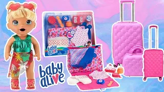 Baby Alive en Español ☀️ ¡Empacando Maletas de Viaje! Vamos De Vacaciones 🌈 Videos Infantiles 💕