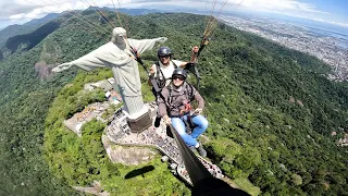 VOO DE PARAPENTE NO CRISTO REDENTOR RJ