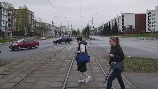 Витебский трамвай. Круг полностью по первому маршруту. 08.05.2022.