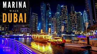 Dubai Marina Complete Walk | 4K | Dubai Tourist Attraction | City Walk