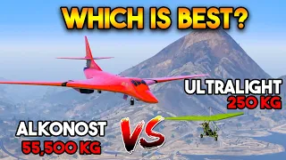 GTA 5 ONLINE : HEAVIEST ALKONOST VS LIGHTWEIGHT ULTRALIGHT (WHICH IS BEST PLANE?)