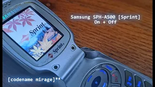 Samsung SPH-A500 [Sprint PCS] | On + Off