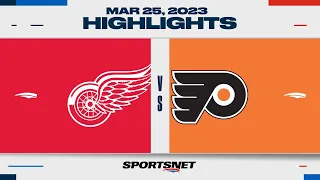 NHL Highlights | Red Wings vs. Flyers - March 25, 2023