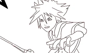 Sora vs Roxas Kingdom Hearts 2 Anime