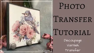 HOW TO TRANSFER PHOTO ON TO WOOD | DECOUPAGE TUTORIAL |