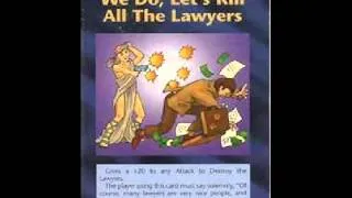 Illuminati Card #429 - The First Thing We Do, Lets Kill All The Lawyers