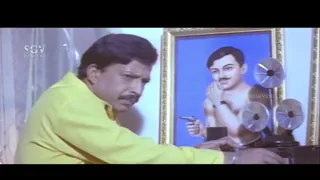 Dr. Vishnuvardhan Brilliant Plan To Catch Gold Smugglers | Samrat Kannada Movie Scene