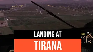 X-Plane 12 - Wizz Air A320 Neo Toliss Landing at Tirana LATI