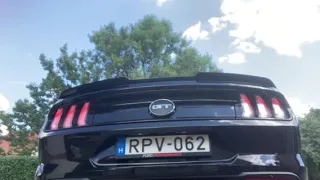 Ford Mustang GT 2019 European version (CAT converter) stock factory active exhaust sound