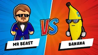 BATALHA SKINS DO MR BEAST VS BANANAS NO STUMBLE GUYS