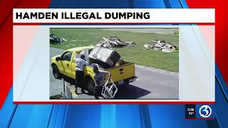 Hamden police search for illegal dumping suspects