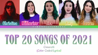 Cimorelli - Top 20 songs of 2021 (Color Coded Lyrics)