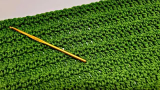 How To Crochet An EASY Stitch For Blankets and Scarfs - Meadow Stitch